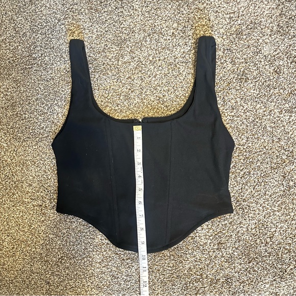 NanaMacs Corset Black Women's Tank Top - Picture 4 of 7